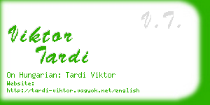 viktor tardi business card